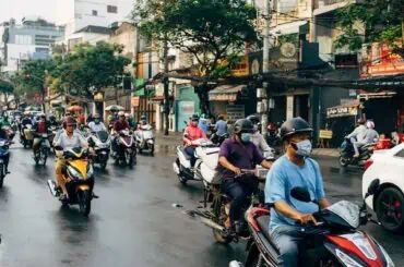 traffic jam in asia
