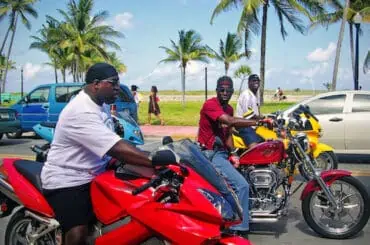 motorcyclist ready to ride