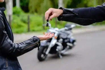 bikes keys handing over after renting