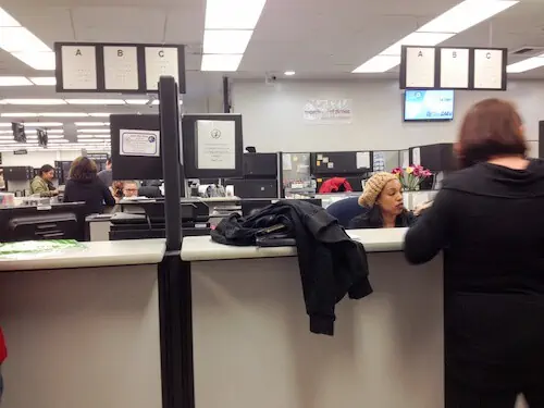 California DMV desk
