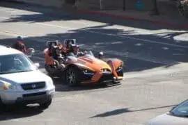 Riding a Slingshot? Don’t Forget Your Helmet and License Requirements 3-wheeled on the road