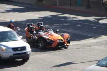 Riding a Slingshot? Don’t Forget Your Helmet and License Requirements 3-wheeled on the road