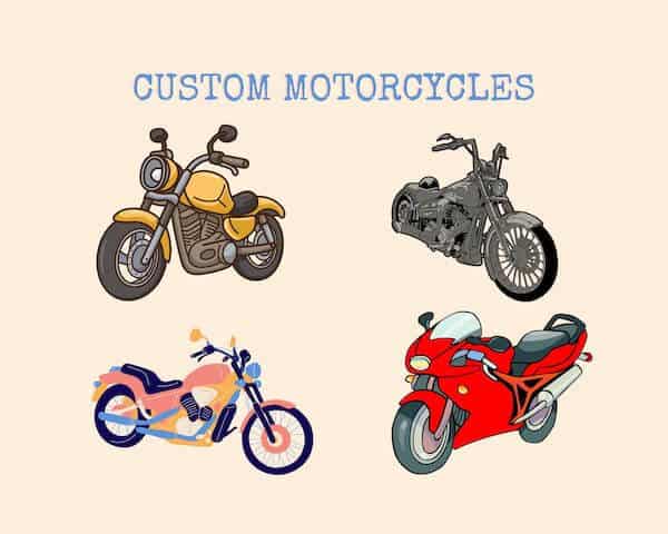 different types of modified bikes