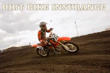 dirt bike in action