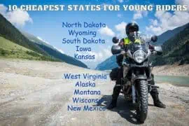 Road-Ready and Wallet-Friendly: Affordable Motorcycle Insurance for Young Adults in These States! list of affordable states for young drivers