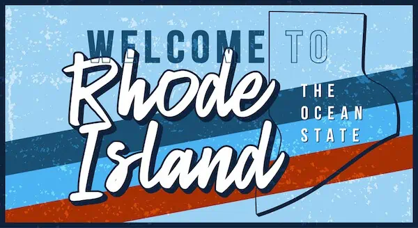 Welcome to Rhode Island Sign