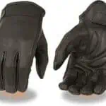 Men's 'Gel Palm' Short Wrist Leather Gloves