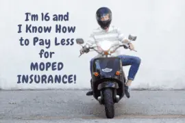 Things to Keep in Mind When Purchasing Insurance for a Moped at Sixteen Years Old A rider sits on a moped