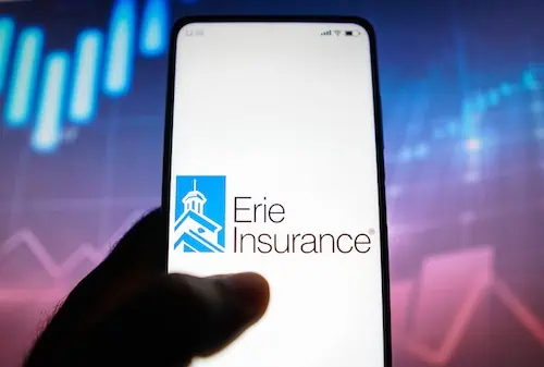 Erie insurance logo displayed